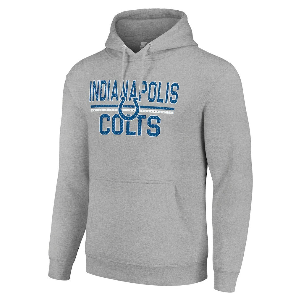 Starter Unisex Team Mesh Print Graphic Tri-Blend Pullover Hoodie - Indianapolis Colts Hoodies