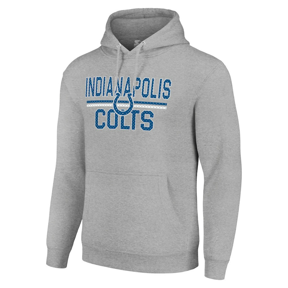Starter Unisex Team Mesh Print Graphic Tri-Blend Pullover Hoodie - Indianapolis Colts Hoodies