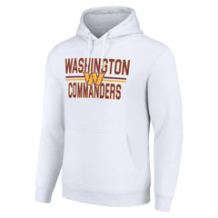 Starter Unisex Team Mesh Print Graphic Tri-Blend Pullover Hoodie - Washington Commanders Hoodies