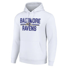 Starter Unisex Team Mesh Print Graphic Tri-Blend Pullover Hoodie - Baltimore Ravens Hoodies