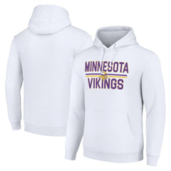 Starter Unisex Team Mesh Print Graphic Tri-Blend Pullover Hoodie - Minnesota Vikings Hoodies