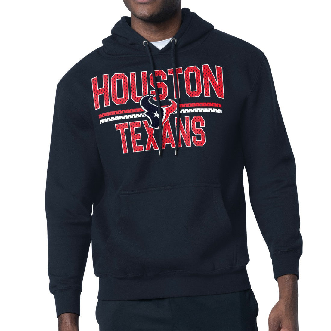 Starter Unisex Team Mesh Print Graphic Tri-Blend Pullover Hoodie - Houston Texans Hoodies