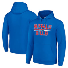 Starter Unisex Team Mesh Print Graphic Tri-Blend Pullover Hoodie - Buffalo Bills Hoodies