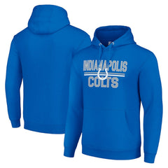 Starter Unisex Team Mesh Print Graphic Tri-Blend Pullover Hoodie - Indianapolis Colts Hoodies