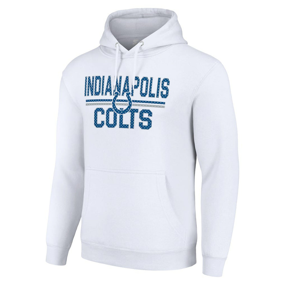 Starter Unisex Team Mesh Print Graphic Tri-Blend Pullover Hoodie - Indianapolis Colts Hoodies