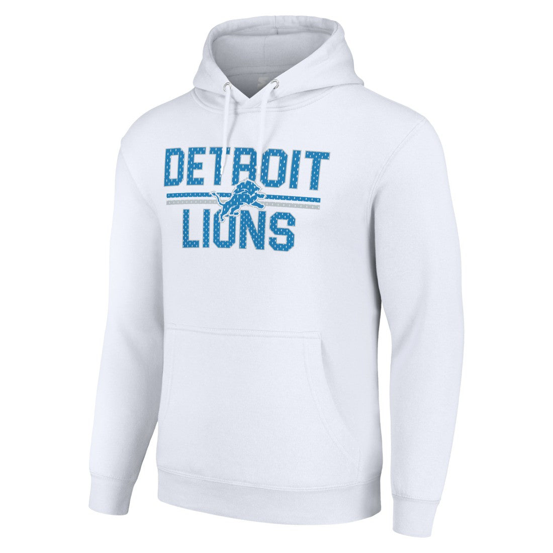 Starter Unisex Team Mesh Print Graphic Tri-Blend Pullover Hoodie - Detroit Lions Hoodies