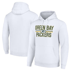 Starter Unisex Team Mesh Print Graphic Tri-Blend Pullover Hoodie - Green Bay Packers Hoodies