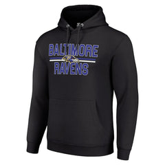 Starter Unisex Team Mesh Print Graphic Tri-Blend Pullover Hoodie - Baltimore Ravens Hoodies