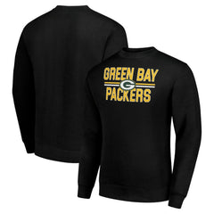 Starter Team Mesh Print Graphic Pullover Sweatshirt - Green Bay Packers Pullover