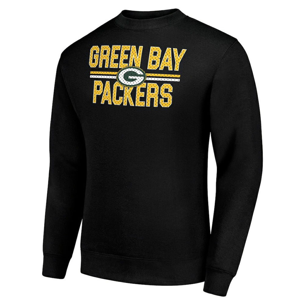 Starter Team Mesh Print Graphic Pullover Sweatshirt - Green Bay Packers Pullover
