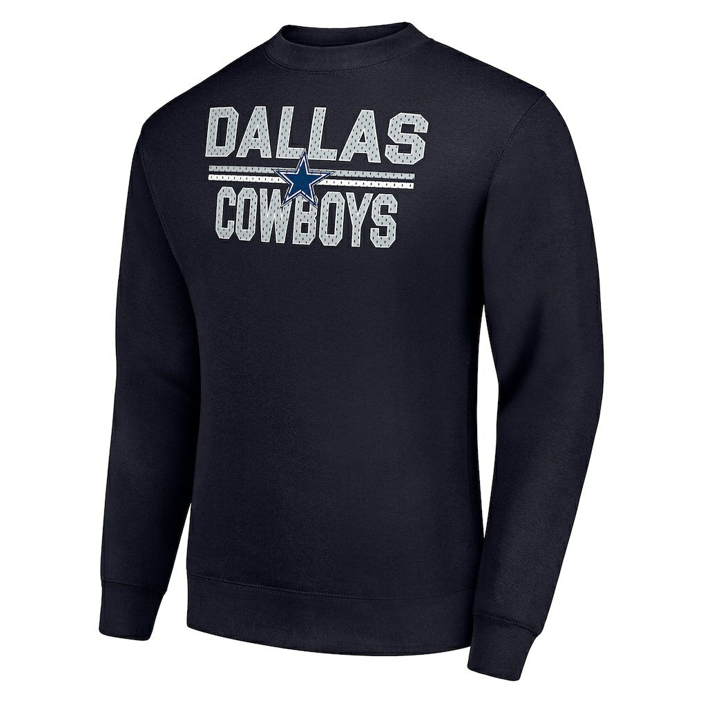 Starter Team Mesh Print Graphic Pullover Sweatshirt - Dallas Cowboys Pullover