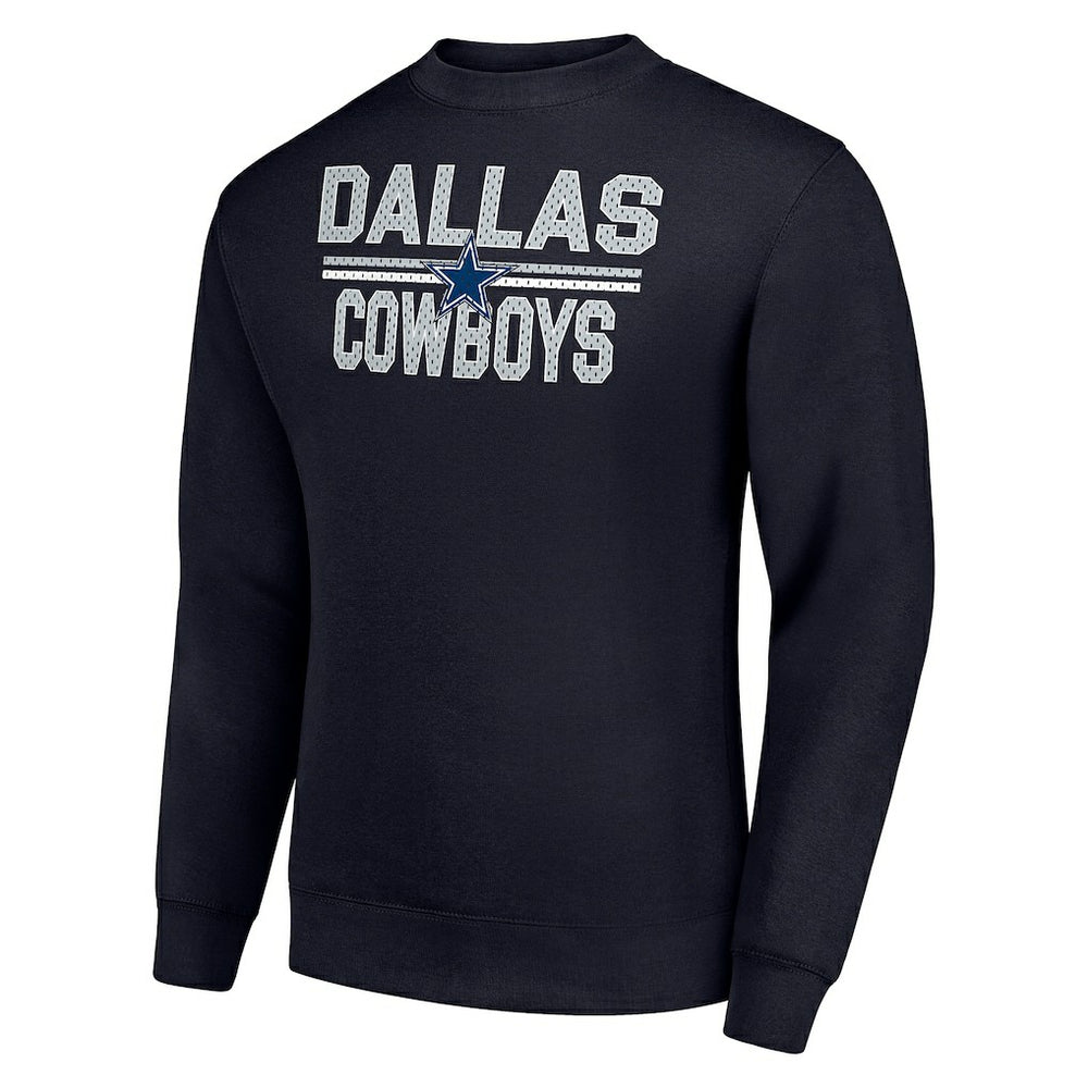 Starter Team Mesh Print Graphic Pullover Sweatshirt - Dallas Cowboys Pullover