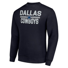 Starter Team Mesh Print Graphic Pullover Sweatshirt - Dallas Cowboys Pullover