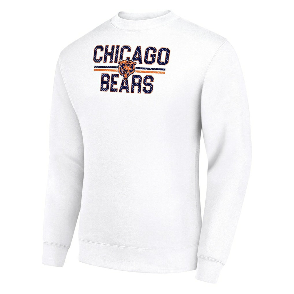 Starter Team Mesh Print Graphic Pullover Sweatshirt - Chicago Bears Pullover