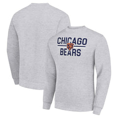 Starter Team Mesh Print Graphic Pullover Sweatshirt - Chicago Bears Pullover