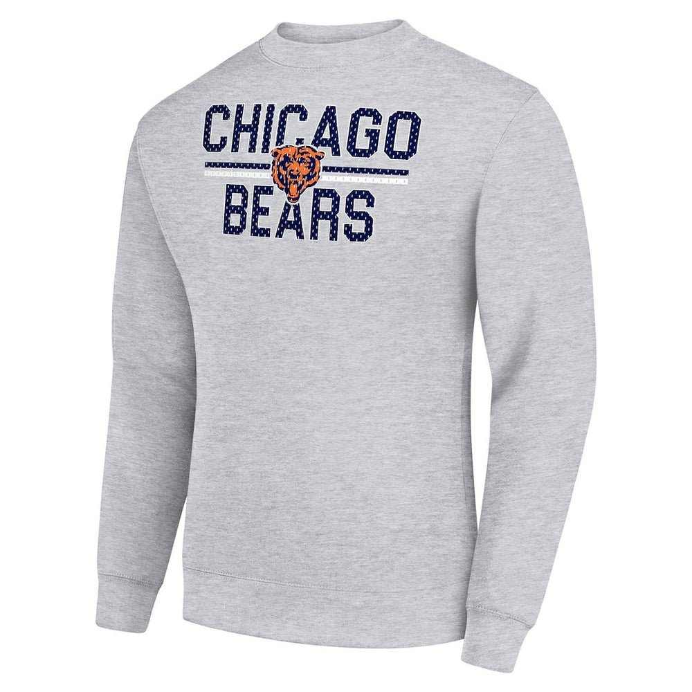 Starter Team Mesh Print Graphic Pullover Sweatshirt - Chicago Bears Pullover