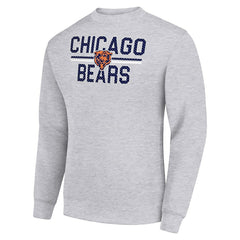 Starter Team Mesh Print Graphic Pullover Sweatshirt - Chicago Bears Pullover