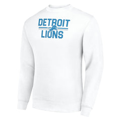 Starter Team Mesh Print Graphic Pullover Sweatshirt - Detroit Lions Pullover