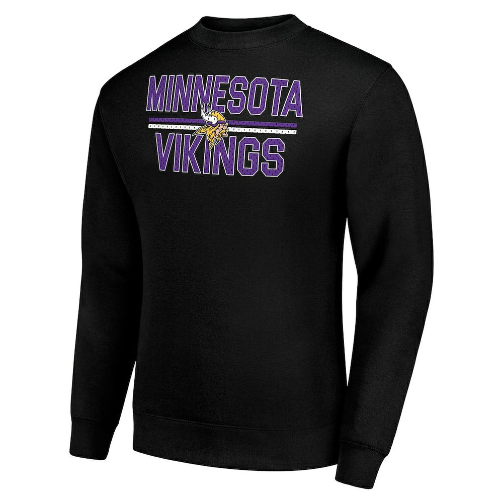 Starter Team Mesh Print Graphic Pullover Sweatshirt - Minnesota Vikings Pullover