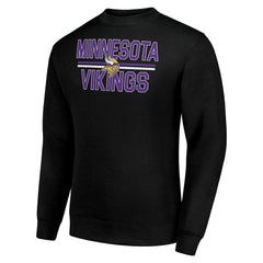 Starter Team Mesh Print Graphic Pullover Sweatshirt - Minnesota Vikings Pullover