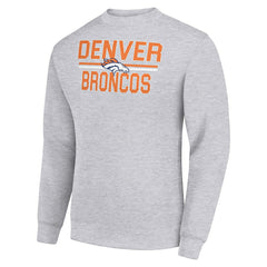 Starter Team Mesh Print Graphic Pullover Sweatshirt - Denver Broncos Pullover