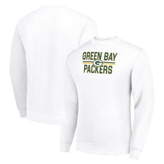 Starter Team Mesh Print Graphic Pullover Sweatshirt - Green Bay Packers Pullover