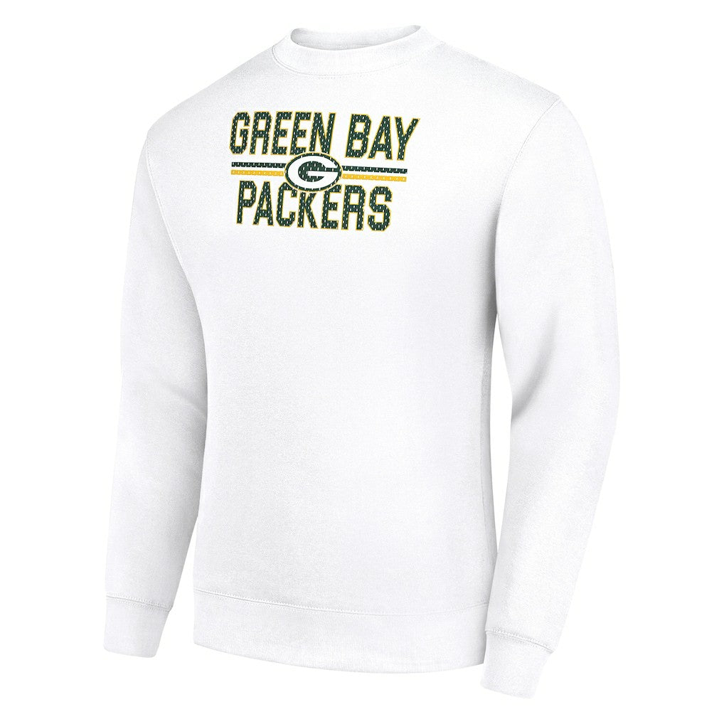 Starter Team Mesh Print Graphic Pullover Sweatshirt - Green Bay Packers Pullover