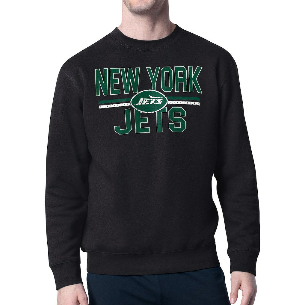 Starter Team Mesh Print Graphic Pullover Sweatshirt - New York Jets Pullover