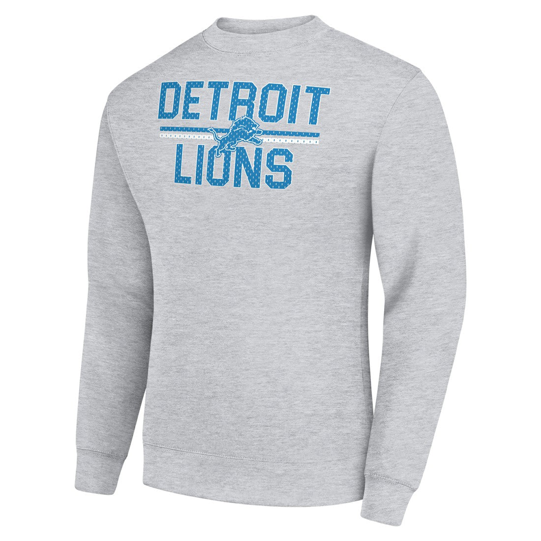 Starter Team Mesh Print Graphic Pullover Sweatshirt - Detroit Lions Pullover
