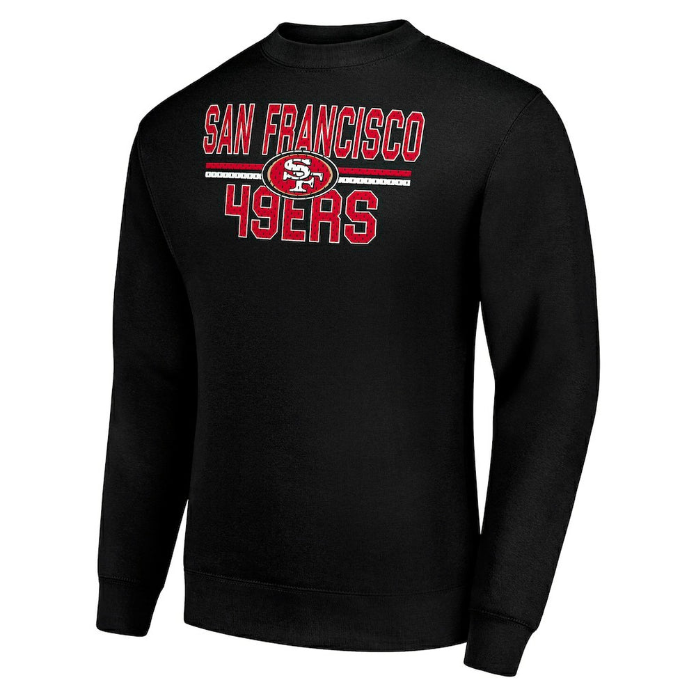 Starter Team Mesh Print Graphic Pullover Sweatshirt - San Francisco 49ers Pullover