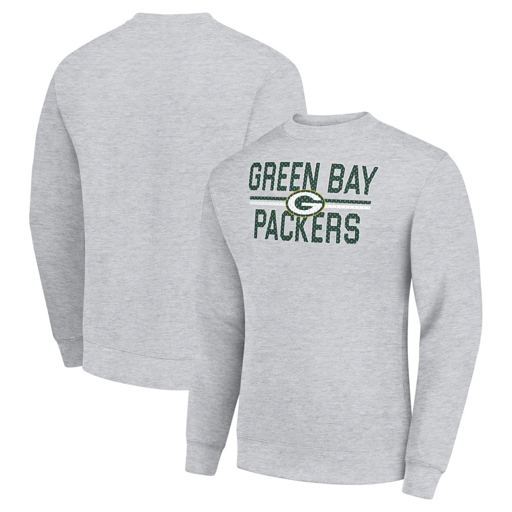 Starter Team Mesh Print Graphic Pullover Sweatshirt - Green Bay Packers Pullover