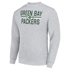Starter Team Mesh Print Graphic Pullover Sweatshirt - Green Bay Packers Pullover