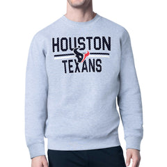 Starter Team Mesh Print Graphic Pullover Sweatshirt - Houston Texans Pullover