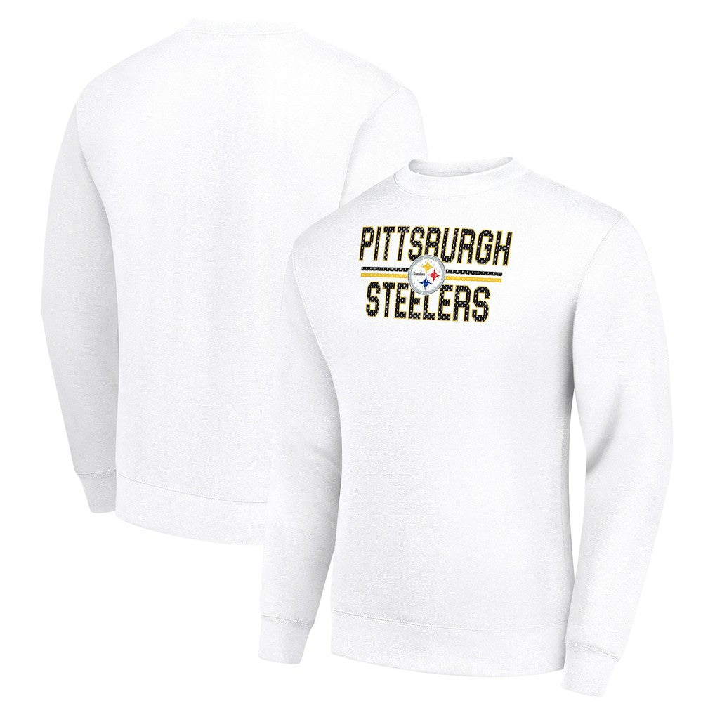 Starter Team Mesh Print Graphic Pullover Sweatshirt - Pittsburgh Steelers Pullover