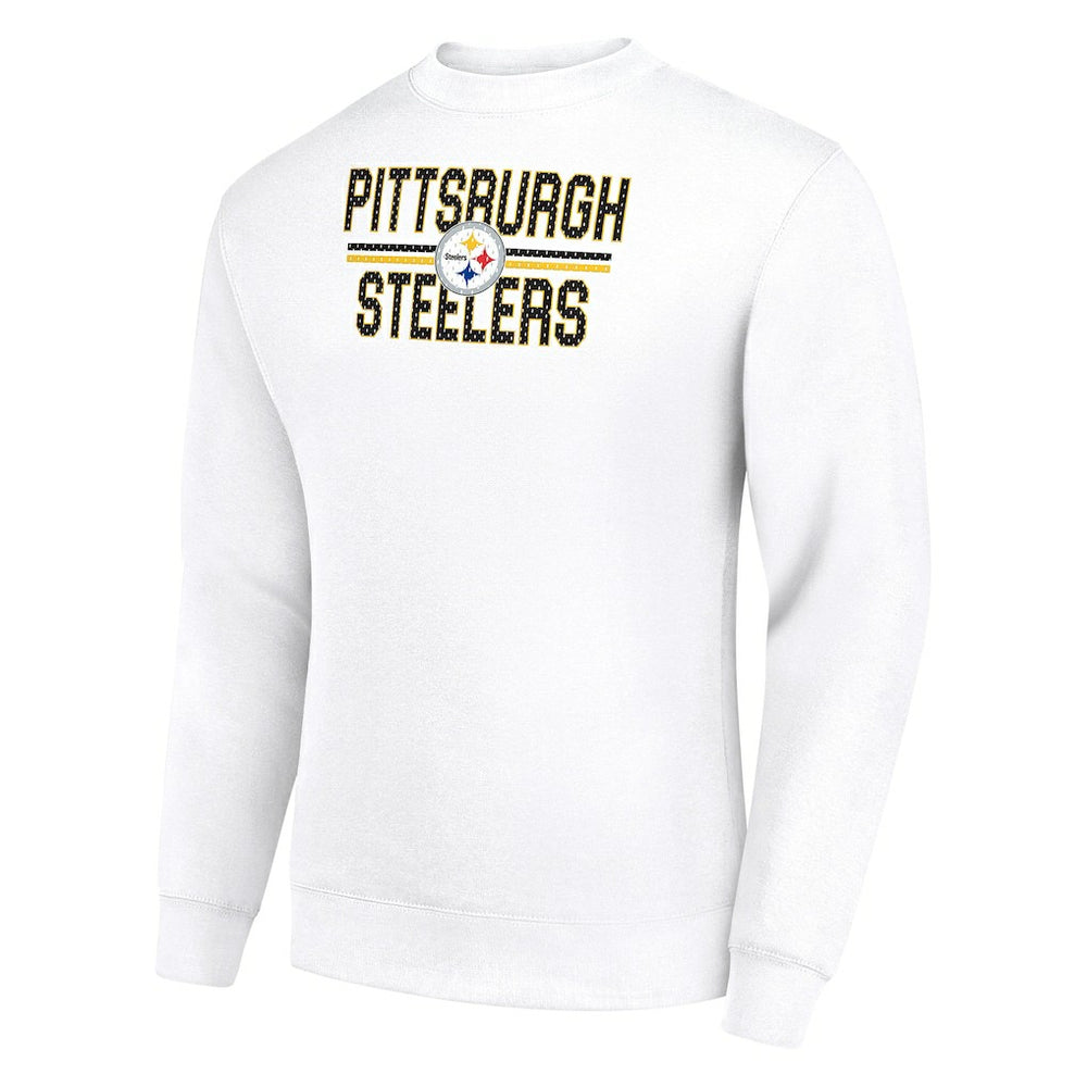 Starter Team Mesh Print Graphic Pullover Sweatshirt - Pittsburgh Steelers Pullover