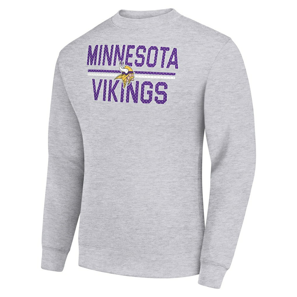Starter Team Mesh Print Graphic Pullover Sweatshirt - Minnesota Vikings Pullover