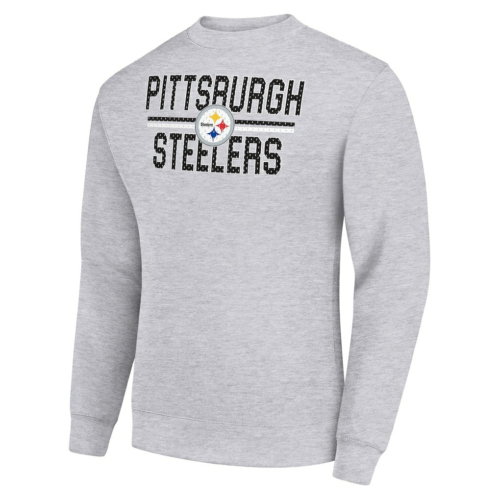 Starter Team Mesh Print Graphic Pullover Sweatshirt - Pittsburgh Steelers Pullover