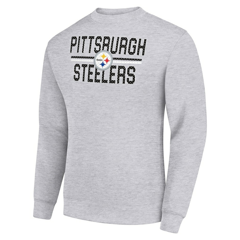 Starter Team Mesh Print Graphic Pullover Sweatshirt - Pittsburgh Steelers Pullover