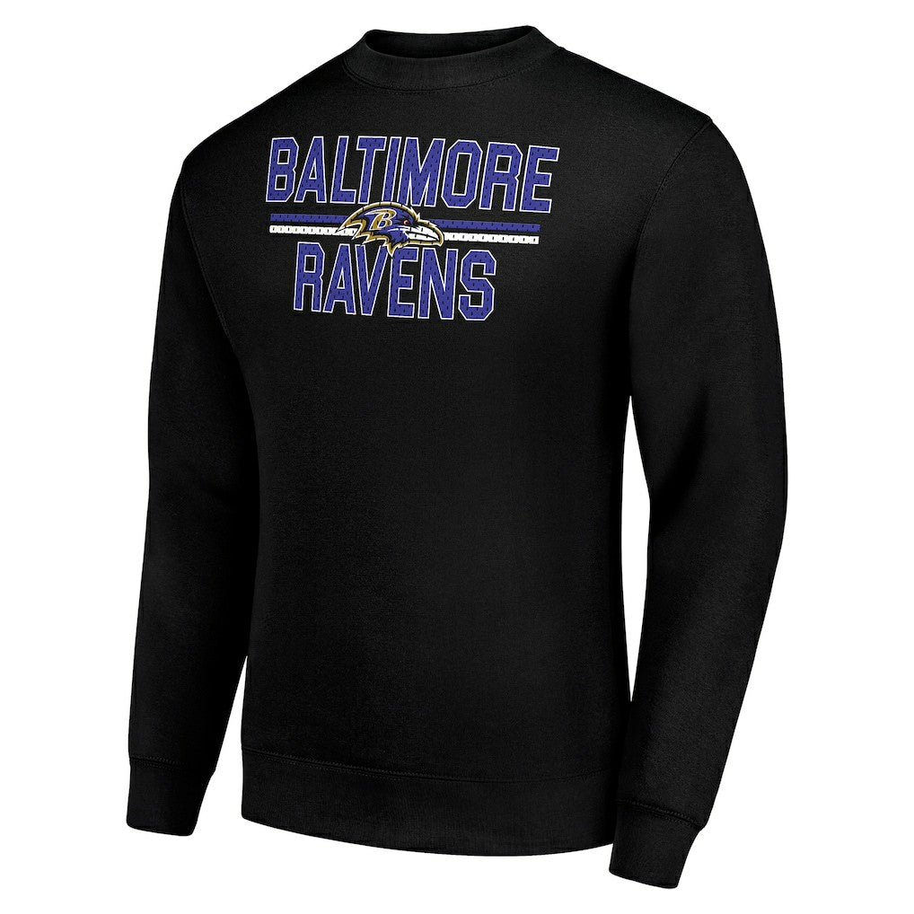 Starter Team Mesh Print Graphic Pullover Sweatshirt - Baltimore Ravens Pullover