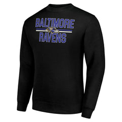 Starter Team Mesh Print Graphic Pullover Sweatshirt - Baltimore Ravens Pullover