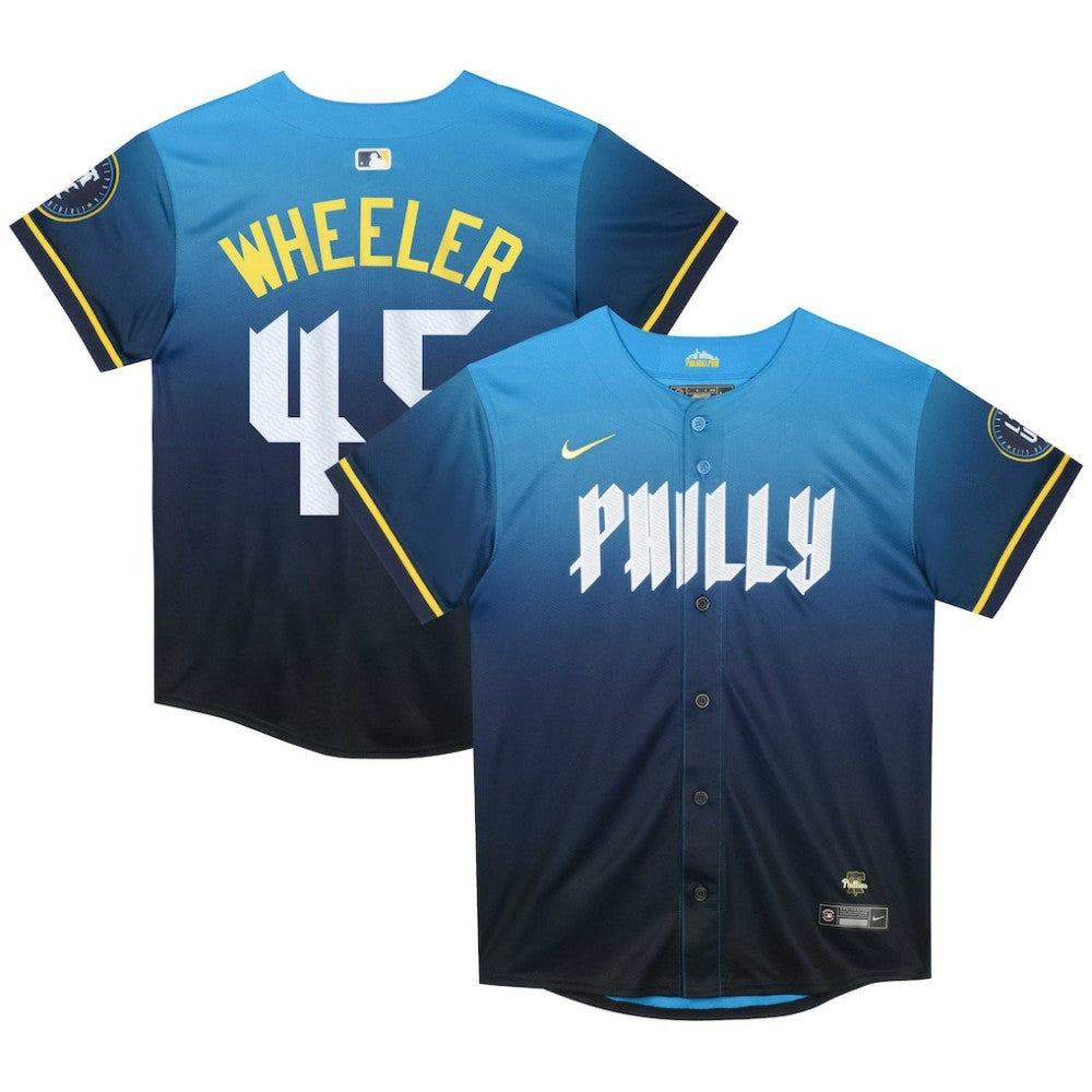 Blue Zack Wheeler Philadelphia Phillies Nike Preschool 2024 City Connect Limited Player Jersey