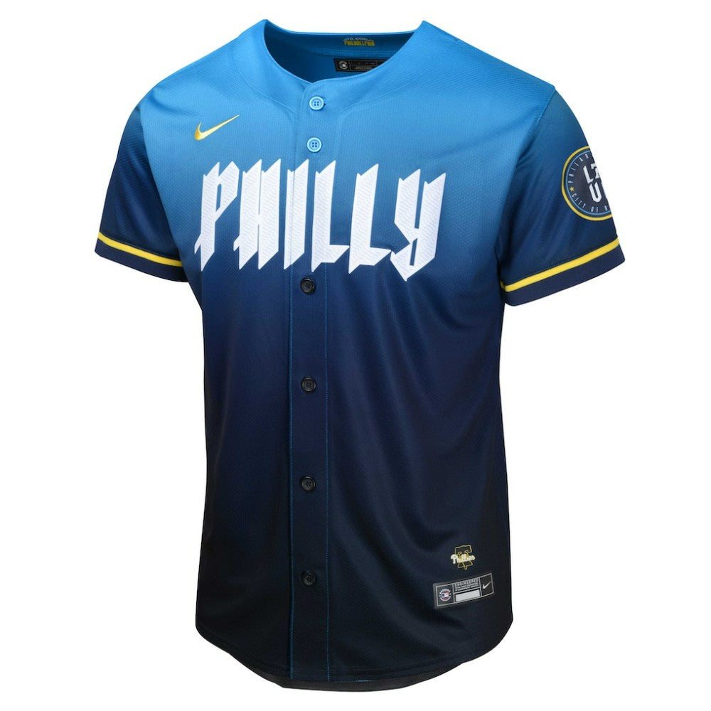 Blue Zack Wheeler Philadelphia Phillies Nike Youth 2024 City Connect Limited Player Jersey