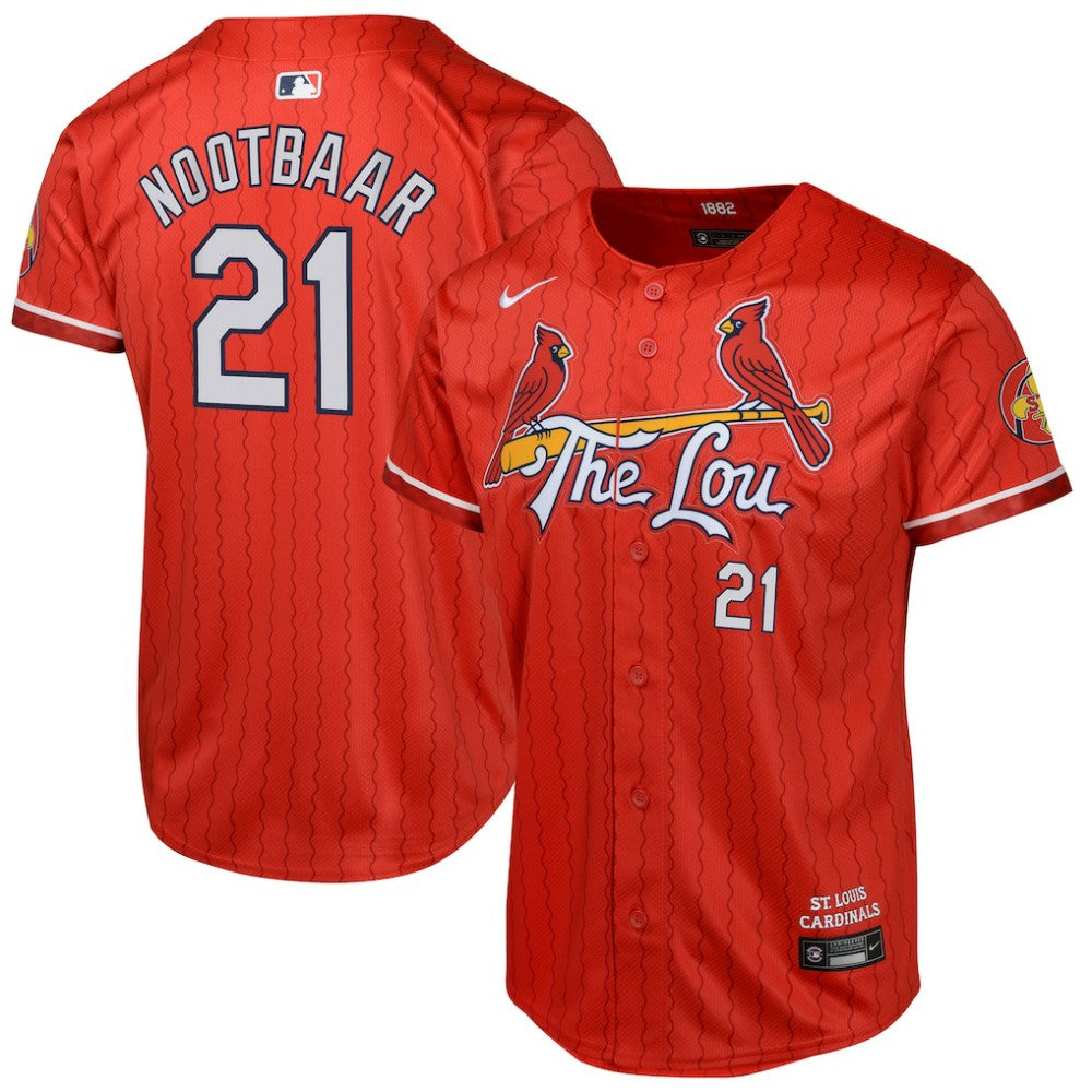Red Lars Nootbaar St. Louis Cardinals Nike Youth 2024 City Connect Limited Player Jersey