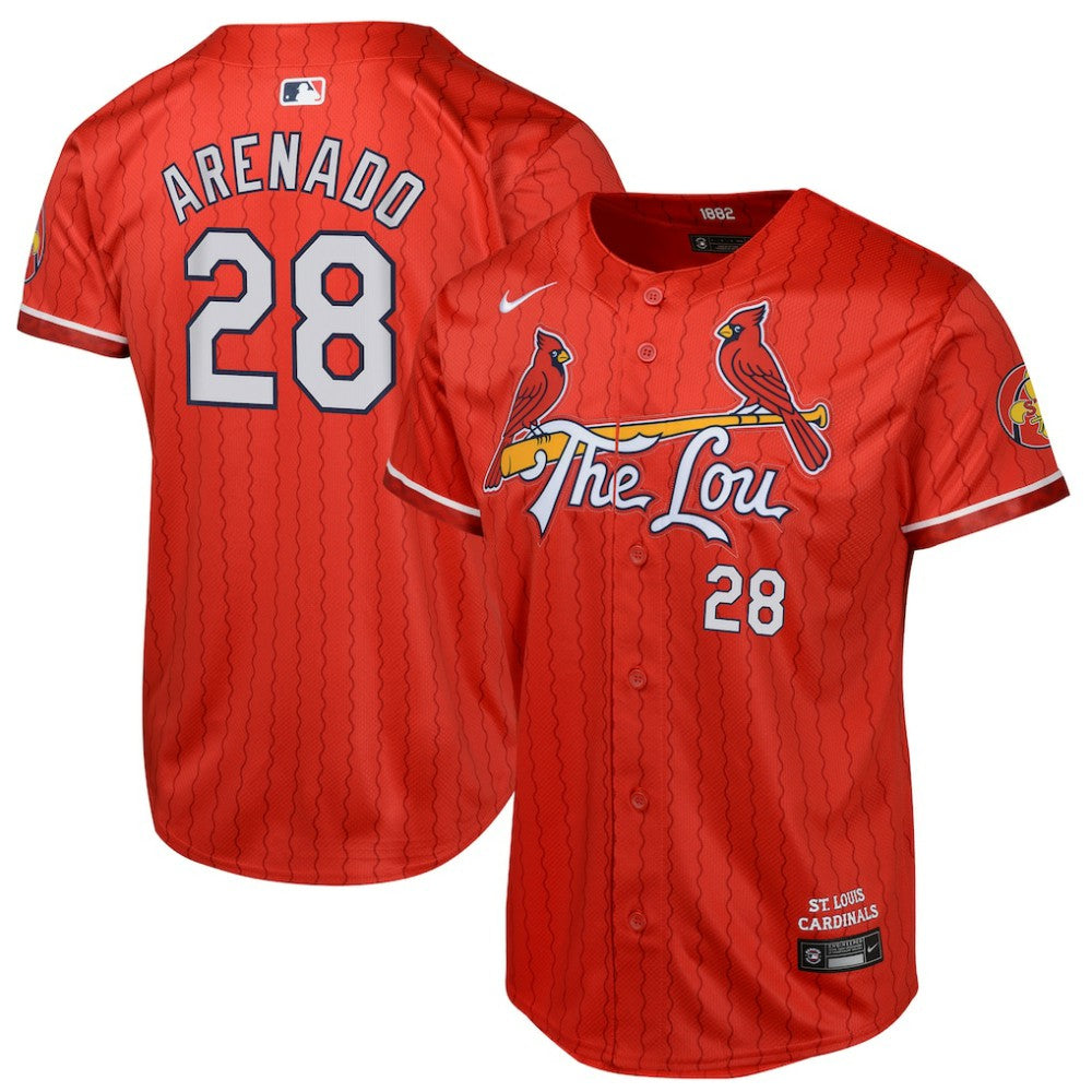 Red Nolan Arenado St. Louis Cardinals Nike Youth 2024 City Connect Limited Player Jersey