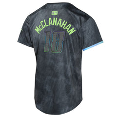 Charcoal Shane McClanahan Tampa Bay Rays Nike Youth 2024 City Connect Limited Player Jersey