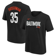 Black Adley Rutschman Baltimore Orioles Nike Youth Fuse City Connect Name & Number T-Shirt