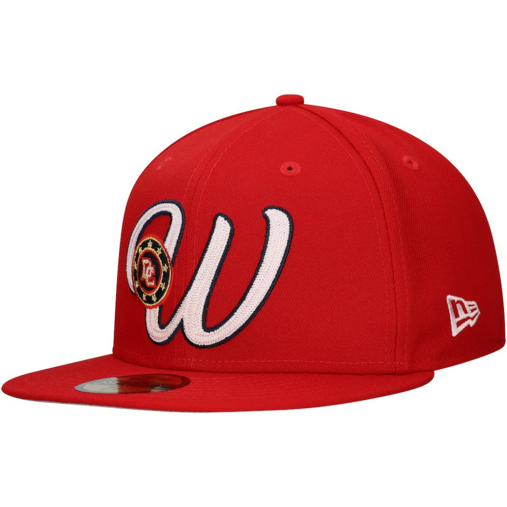 Red Washington Nationals New Era  Duo Logo 2.0 59FIFTY Fitted Hat