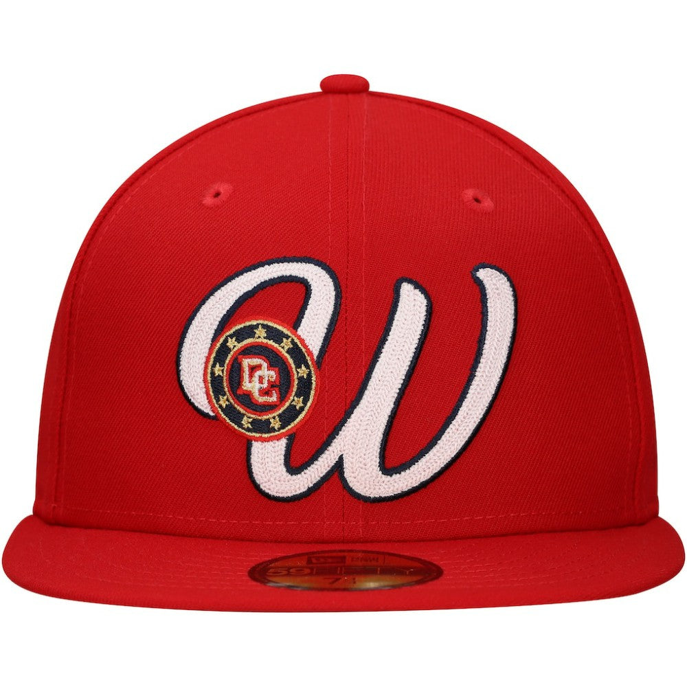 Red Washington Nationals New Era  Duo Logo 2.0 59FIFTY Fitted Hat