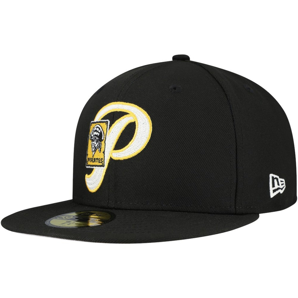 Black Pittsburgh Pirates New Era  Duo Logo 2.0 59FIFTY Fitted Hat