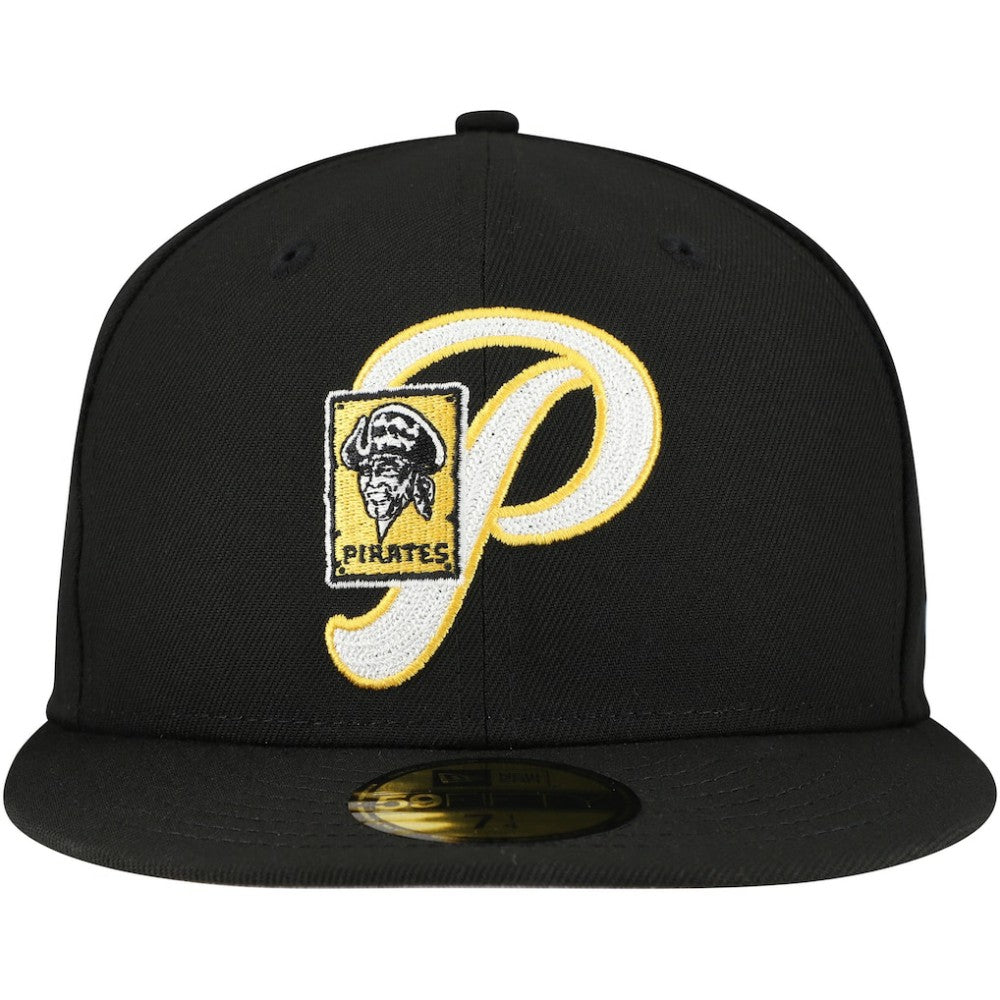 Black Pittsburgh Pirates New Era  Duo Logo 2.0 59FIFTY Fitted Hat